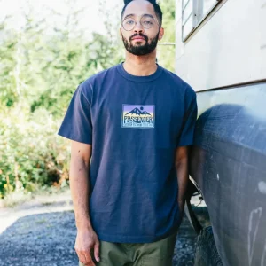 T-shirt bio coupe décontractée - Charcoal