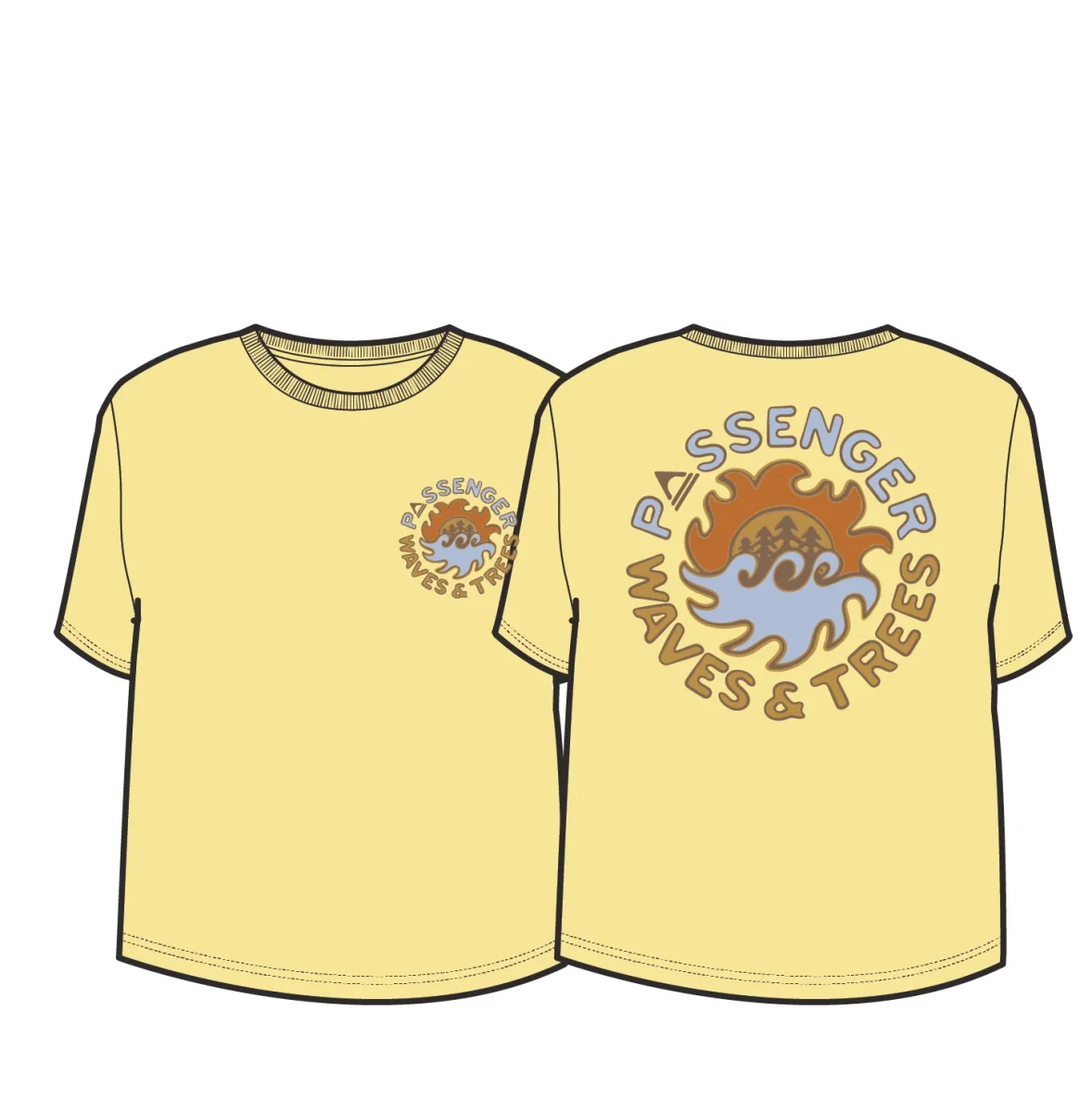 T-shirt en Coton Recyclé pour Femmes Dune - Jaune Soleil – Image 6