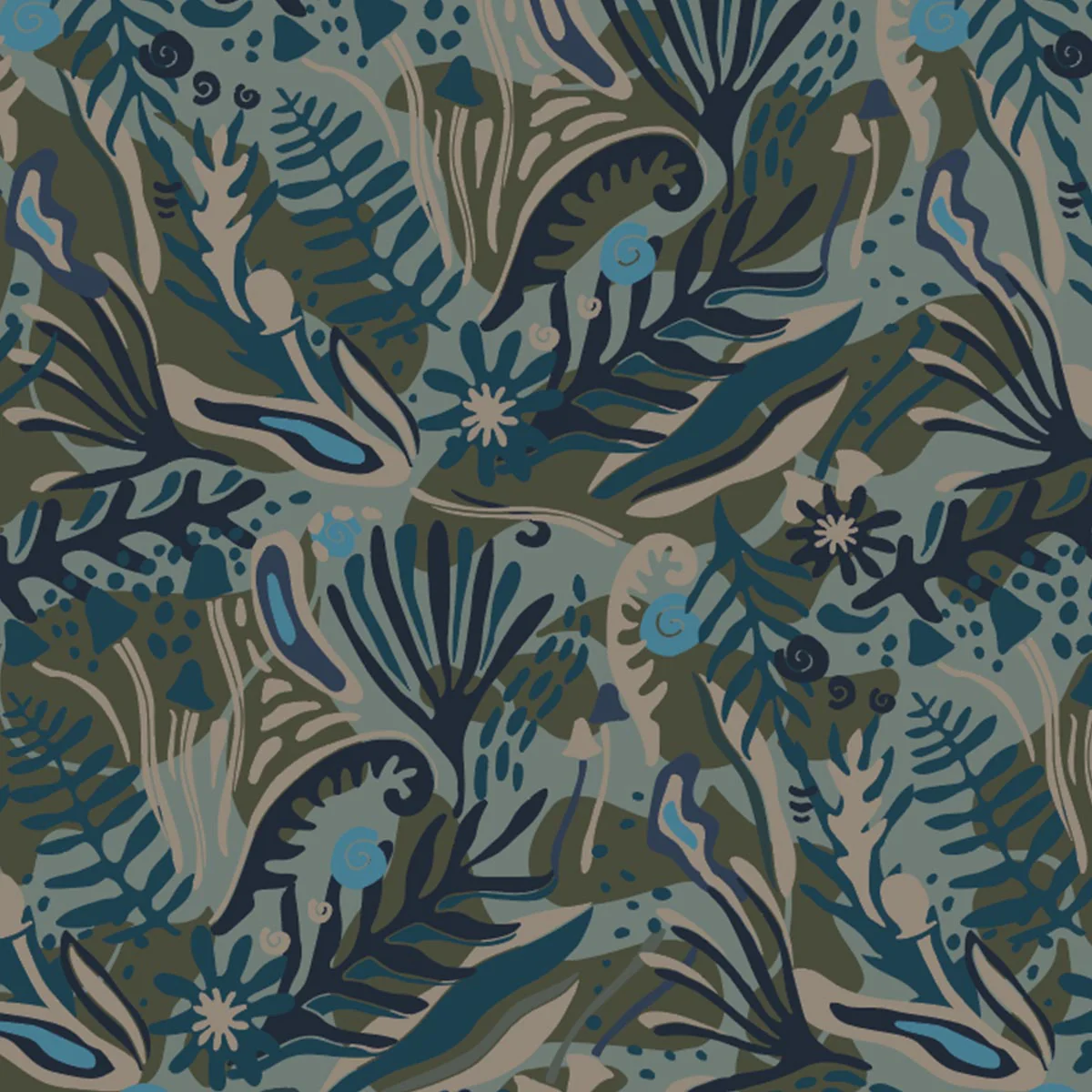 Anorak Coupe-vent Recyclé Gusto - Abstract Seaweed Pistachio – Image 7