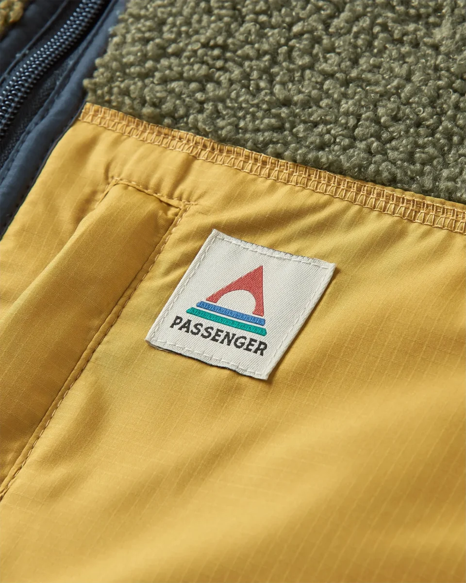 Gilet Sherpa Doublé Polaire Recyclé Born Explorer - Kaki – Image 3