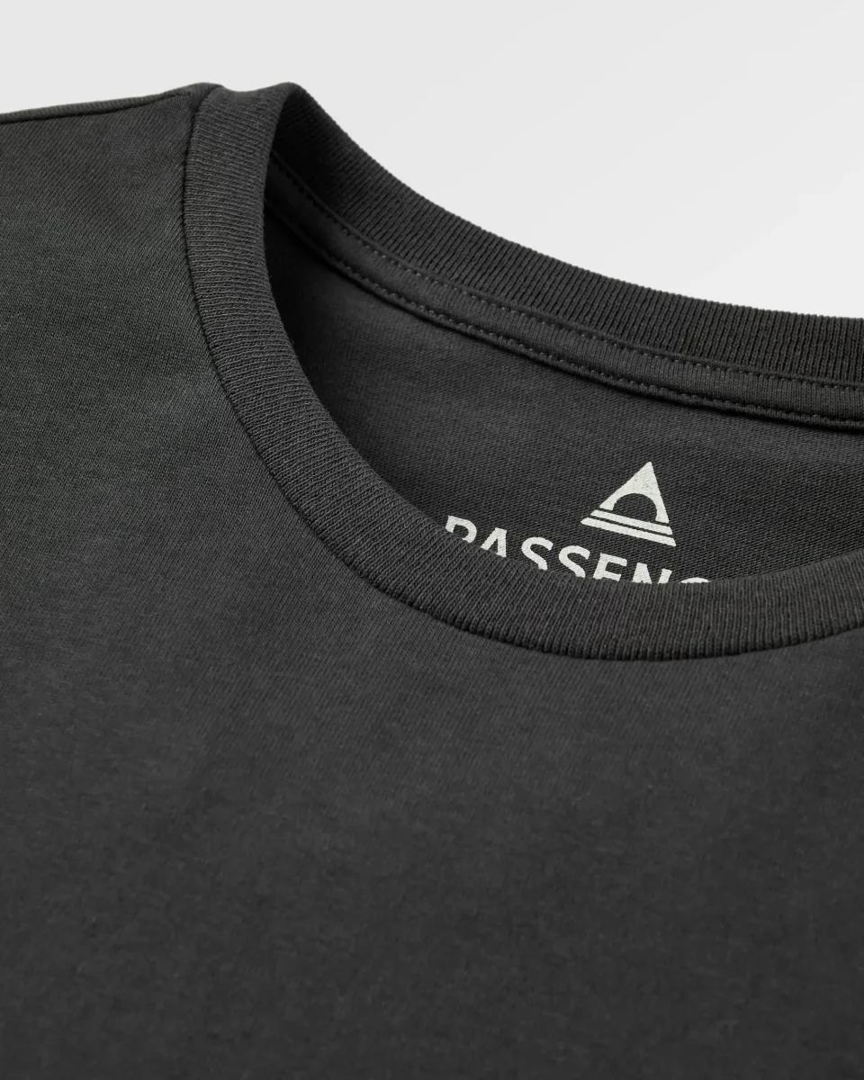 T-shirt en coton recyclé Passenger - Noir – Image 6