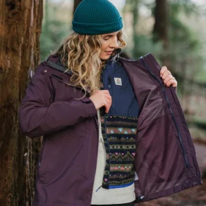 Veste 3 en 1 Imperméable Recyclée Breckenridge - Prune Profonde
