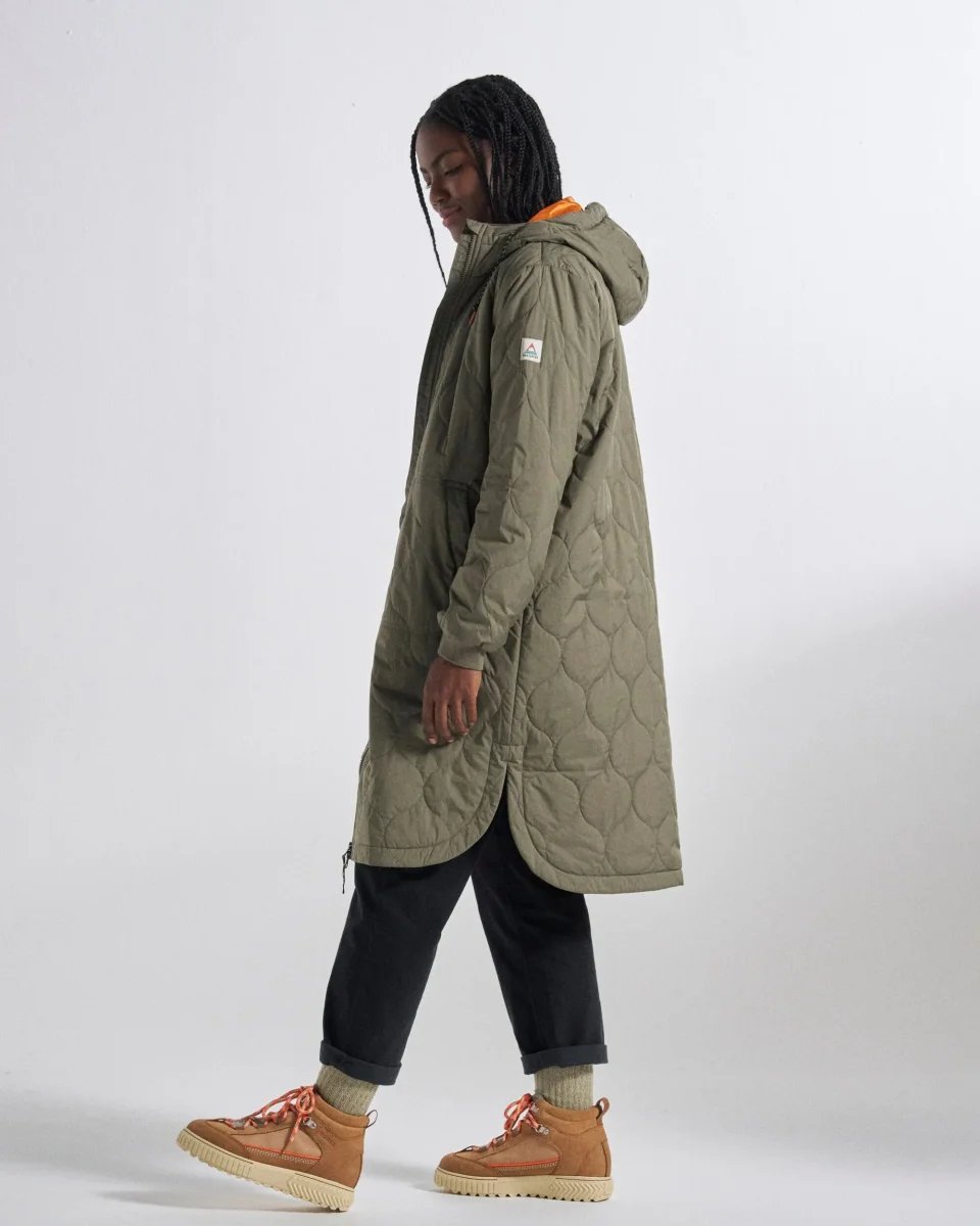 Parka Isolante Recyclée Flora 2.0 Longue - Olive Poussiéreux – Image 7