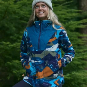 Polaire à capuche recyclée Juana - Aventure Tidal Blue