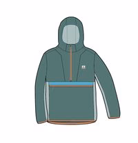 Anorak coupe-vent recyclé Gusto - Deep Sea – Image 7