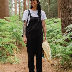 Salopettes en Coton Bio Meadows - Noir
