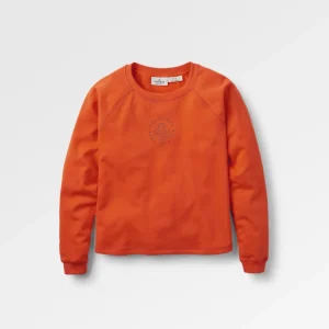 Sweatshirt en Coton Recyclé Remote - Orange Ember