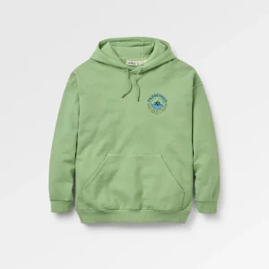 Sweat à capuche ample Dune - vert tige chiné