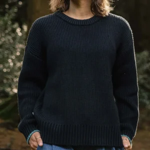 Pull classique tricoté Gondwana - Noir