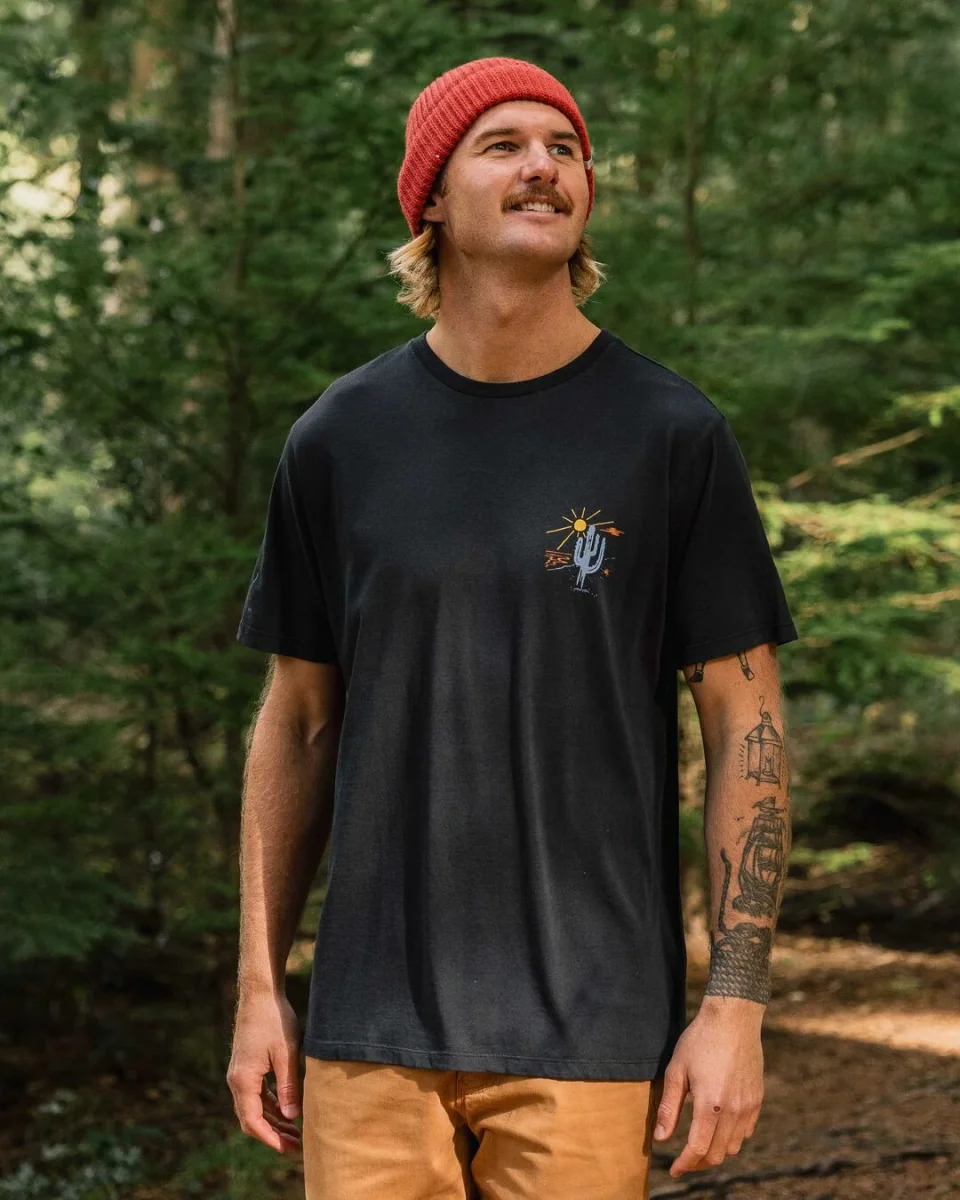 T-shirt en Coton Recyclé Tizana - Noir – Image 3