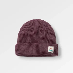 Bonnet en gaufre double couche recyclé Moss - Deep Plum