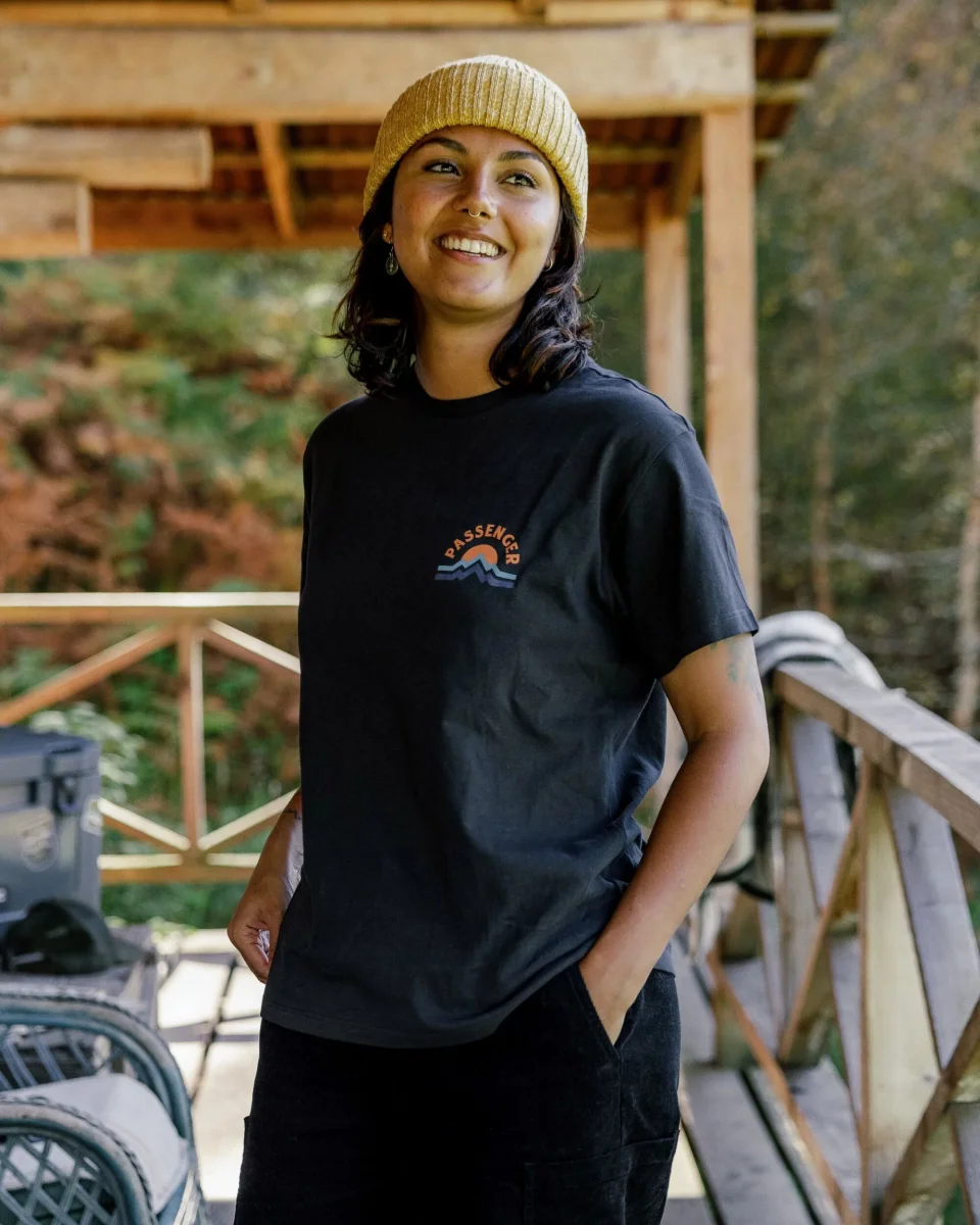 T-shirt en coton recyclé Breathe - Noir