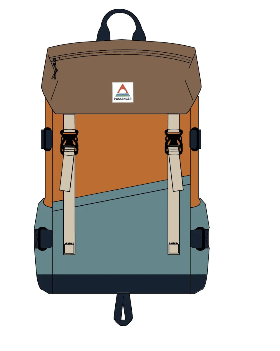 Sac à dos Boondocker Recycled 26L - Arctic/Retro Orange – Image 9