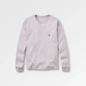 T-shirt à Manches Longues en Coton Recyclé Classic - Lilac Mist