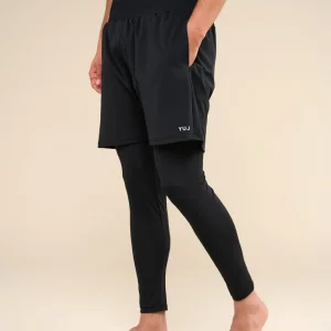 Legging de yoga avec short intégré pour homme