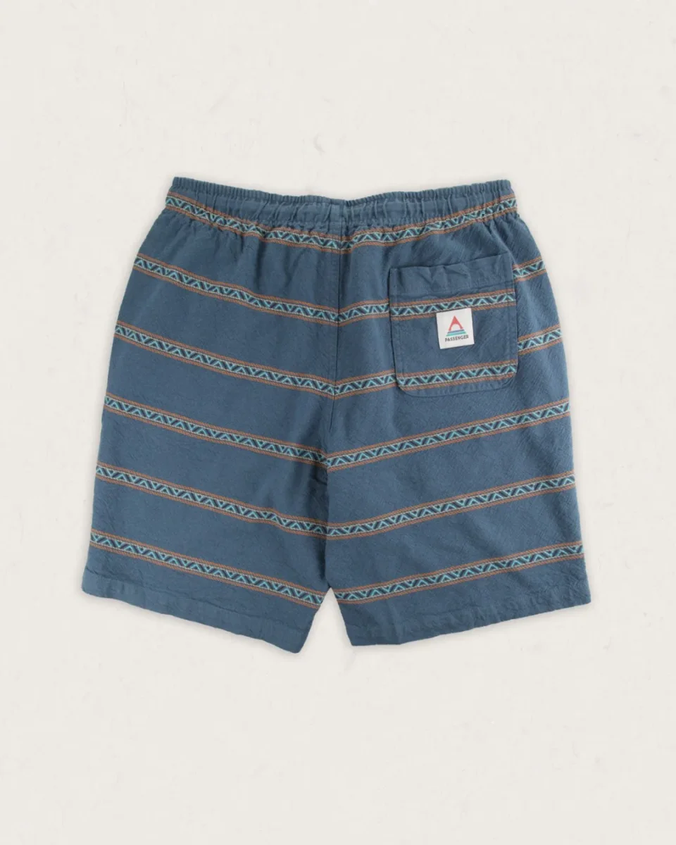 Shorts en Jacquard de Coton Bio Drifter - Rayures Géométriques Méditerranéennes – Image 6