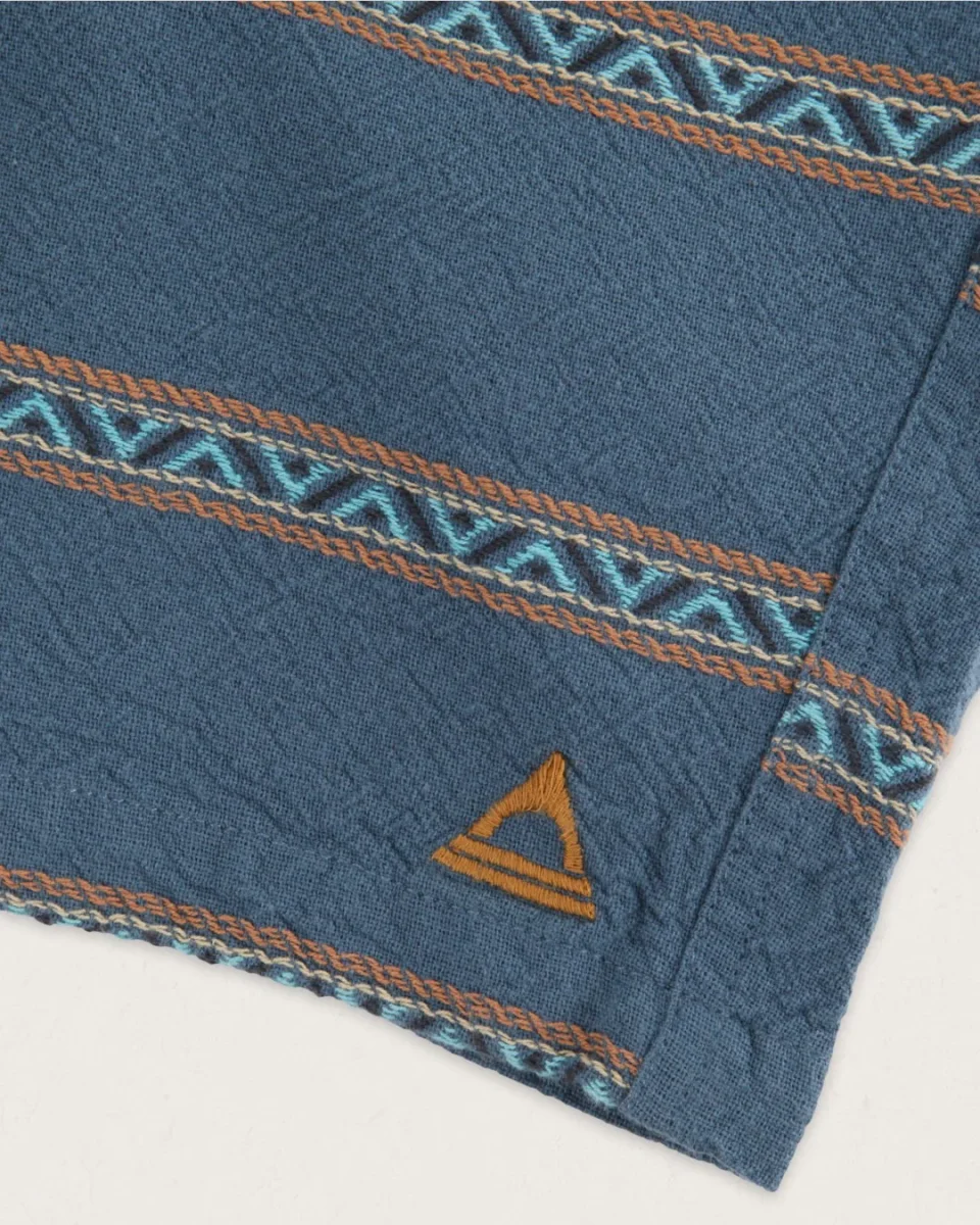 Shorts en Jacquard de Coton Bio Drifter - Rayures Géométriques Méditerranéennes – Image 8