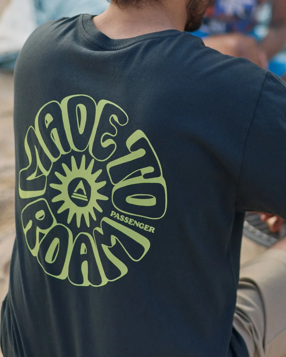 T-shirt en coton recyclé Easy Days - Noir – Image 3