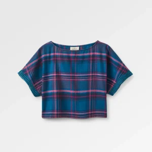 Haut tissé Flurry - Tidal Blue/Wild Berry Check