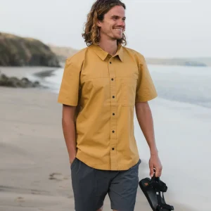 Chemise à Manches Courtes Ripstop Way - Moutarde Dorée