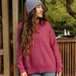 Pull Recyclé Tricoté Cove - Rhubarbe