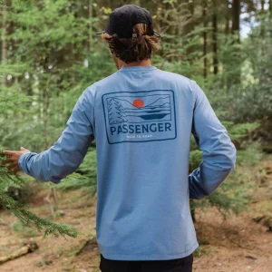 T-shirt homme manches longues Roamscreen UPF50 Drirelease® - denim délavé