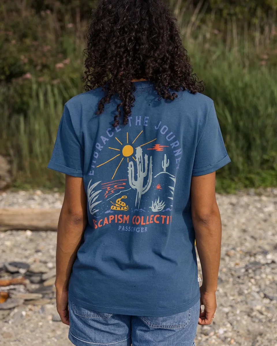 T-shirt oversize en coton recyclé Arabica - Denim foncé