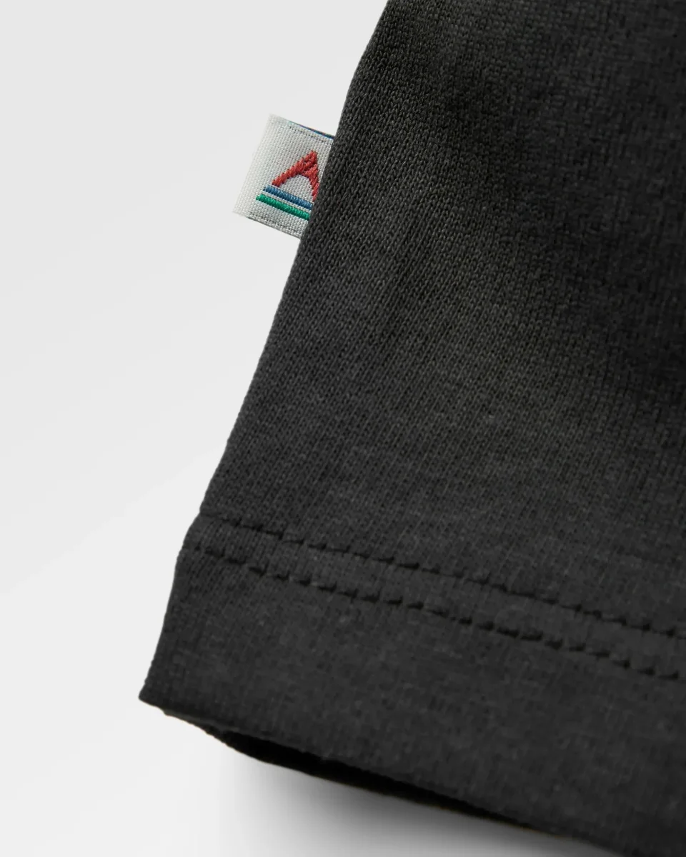 T-shirt en coton recyclé Passenger - Noir – Image 7