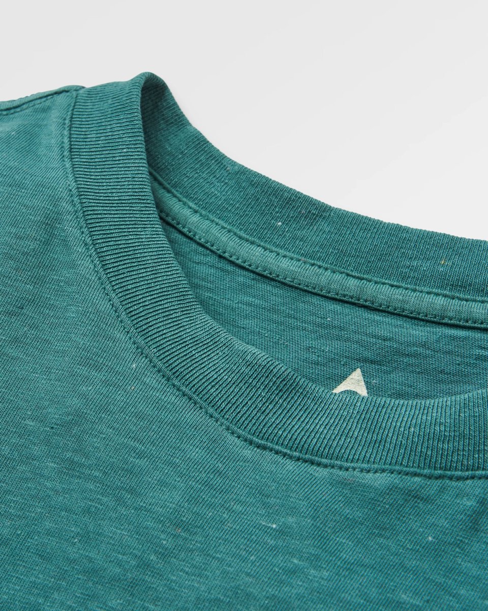 T-shirt Recyclé Décontracté Heritage - Océan Profond Chiné – Image 4