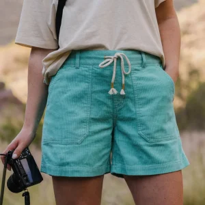 Short en Coton Côtelé Bio Avian - Aqua
