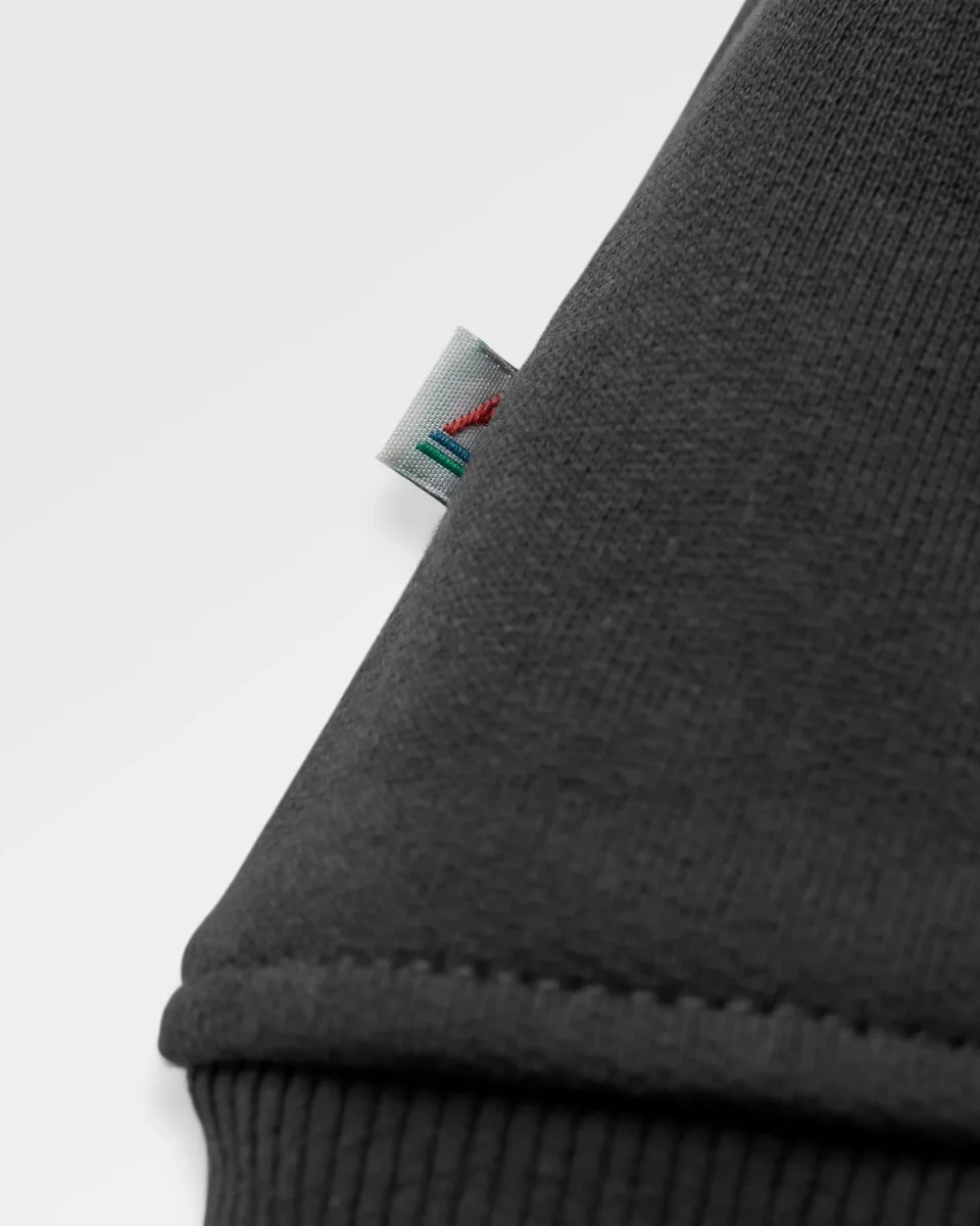 Hoodie à capuche zippé en coton recyclé Heritage - Noir – Image 6