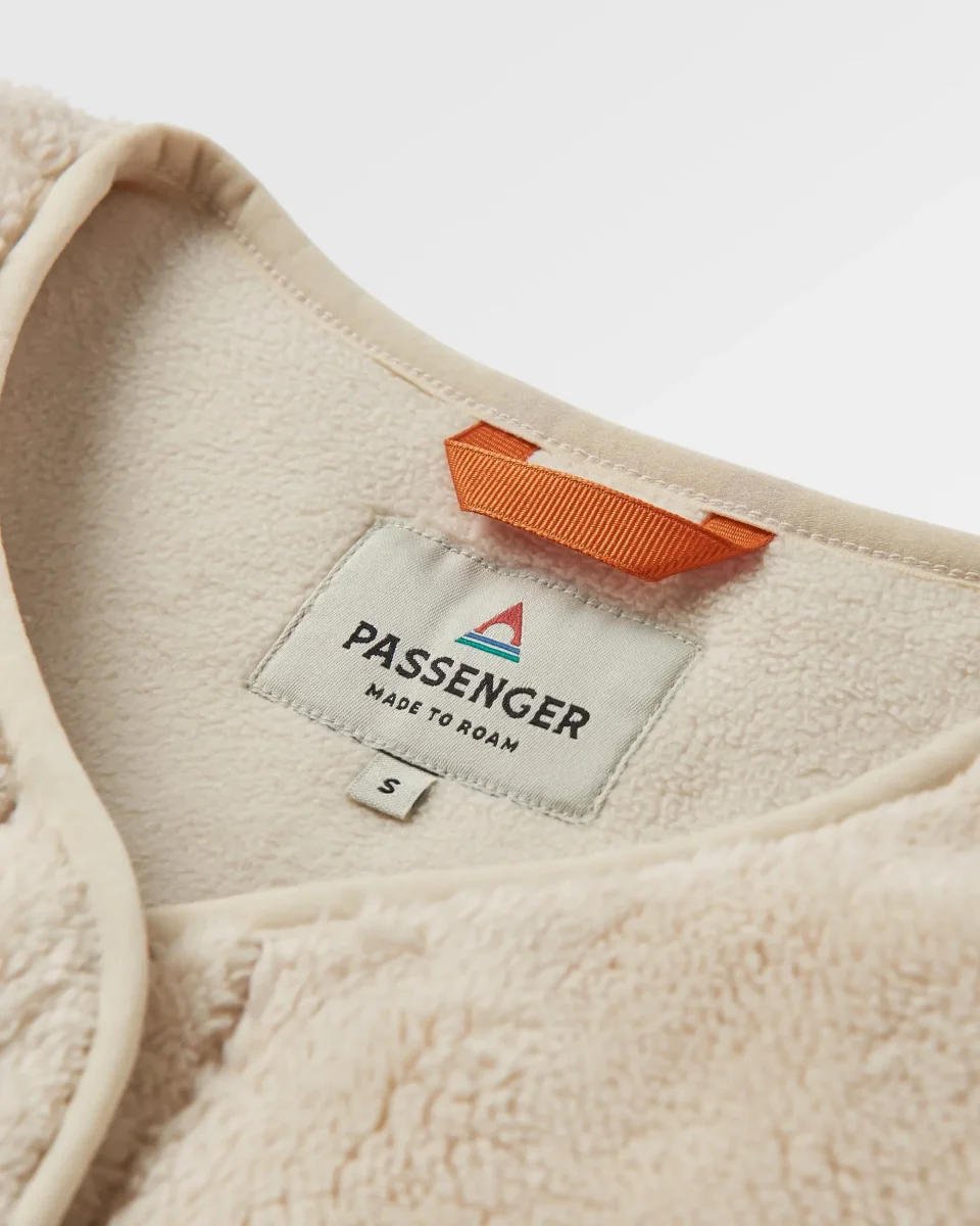 Veste en Polaire Recyclée Sans Col Iris - Avoine – Image 3