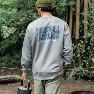 Sweatshirt en Coton Recyclé Yuca - Gris Foncé Chiné