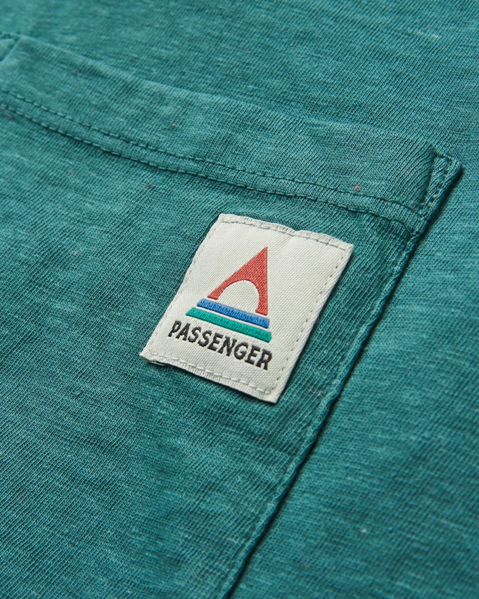 T-shirt Recyclé Décontracté Heritage - Océan Profond Chiné – Image 3