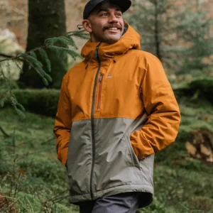 NhHIh71op7oY2oF0cAfoMJJH88hWj2NkamQHiQdWj6w.jpgv1763987798 Veste Imperméable Isolée Eclipse - Orange Rétro/Olive Poussiéreux