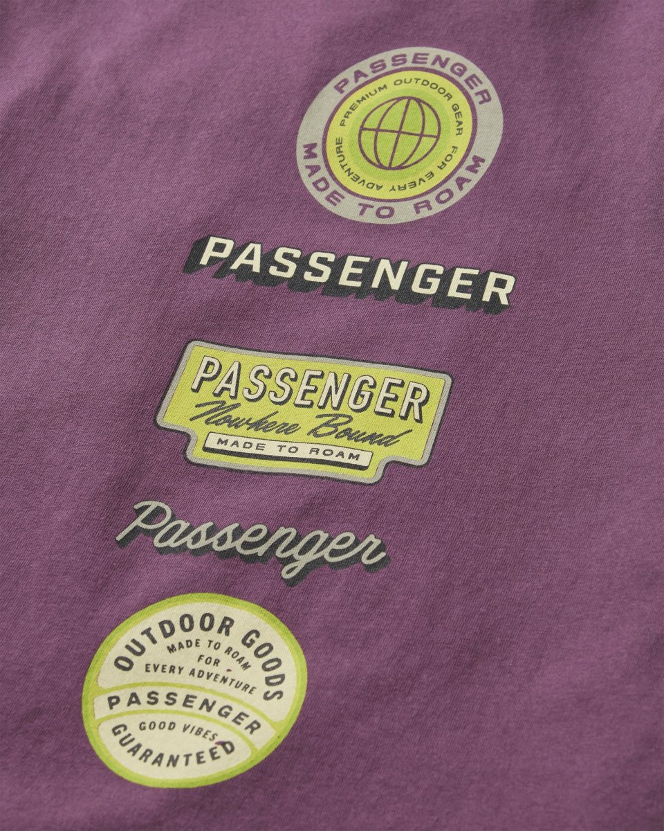 T-shirt en Coton Recyclé Guided - Prune Profonde – Image 5