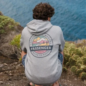 Sweat à Capuche en Coton Bio Odyssey - Gris Chiné