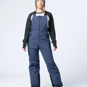 Pantalon à bretelles recyclé pour femmes Snowscape - Rich Navy