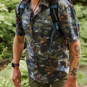 Chemise Active Recyclée 365 - Palm Camo Abricot