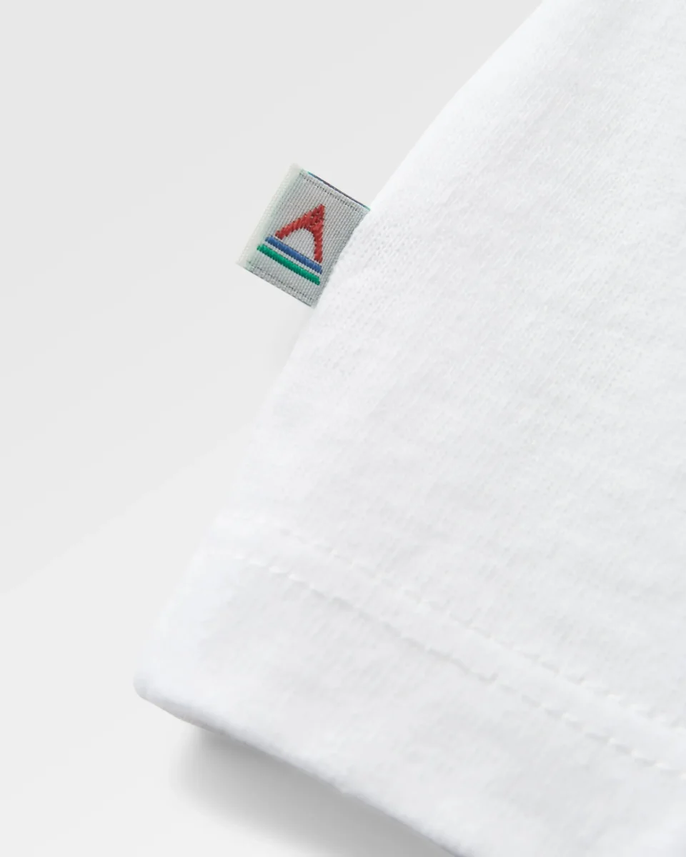 T-shirt Recyclé à Manches Longues Scape - Blanc – Image 9