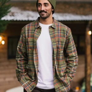 Chemise à carreaux Backcountry - Khaki Check