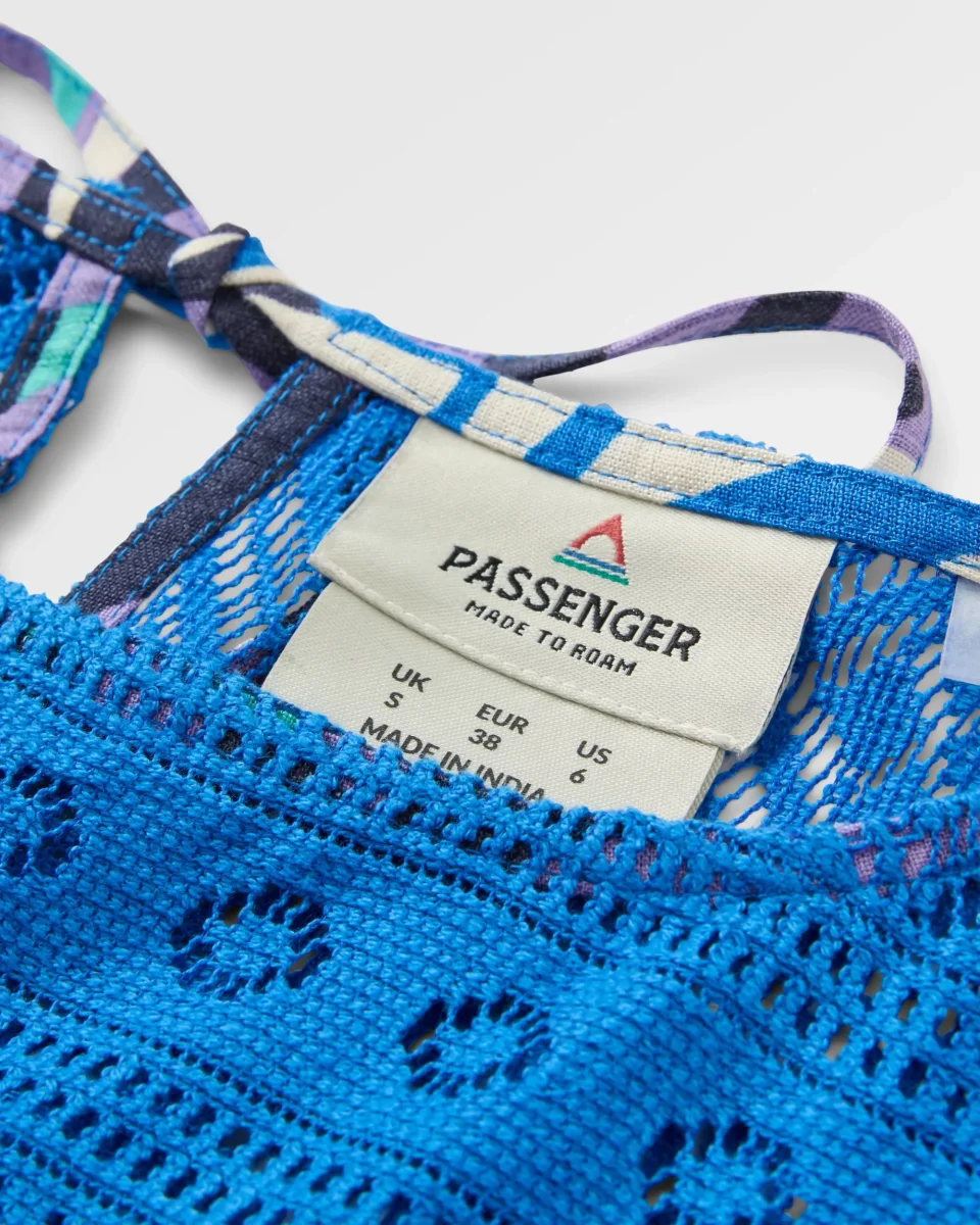 Robe de Plage en Lin Sono - Feuillage de Montagne Violet – Image 7