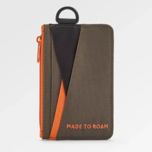 Porte-cartes recyclé Mountain - True Black/ Khaki