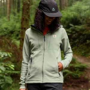 Polaire à Capuche Polartec® Recyclée Crest - Pistache