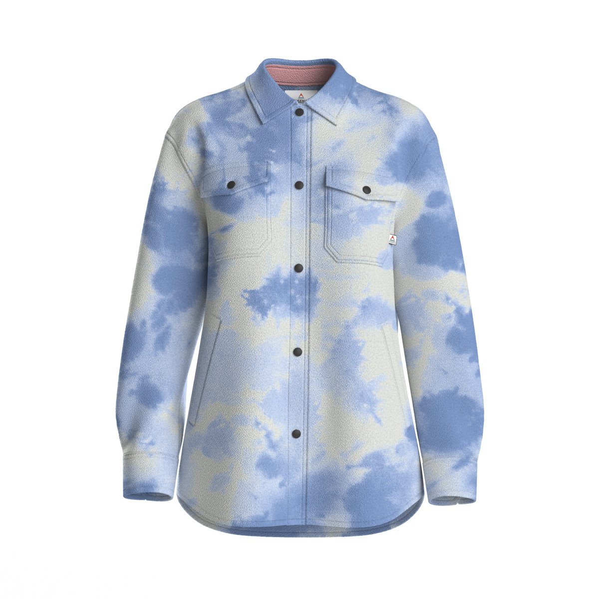 Chemise en polaire recyclée East - Tie Dye Cornflower – Image 7