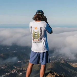 T-shirt en Coton Recyclé Tall Pines - Blanc