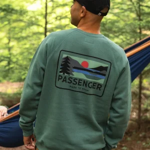 Sweat-shirt bio homme Roamer - Bleu Océan Profond