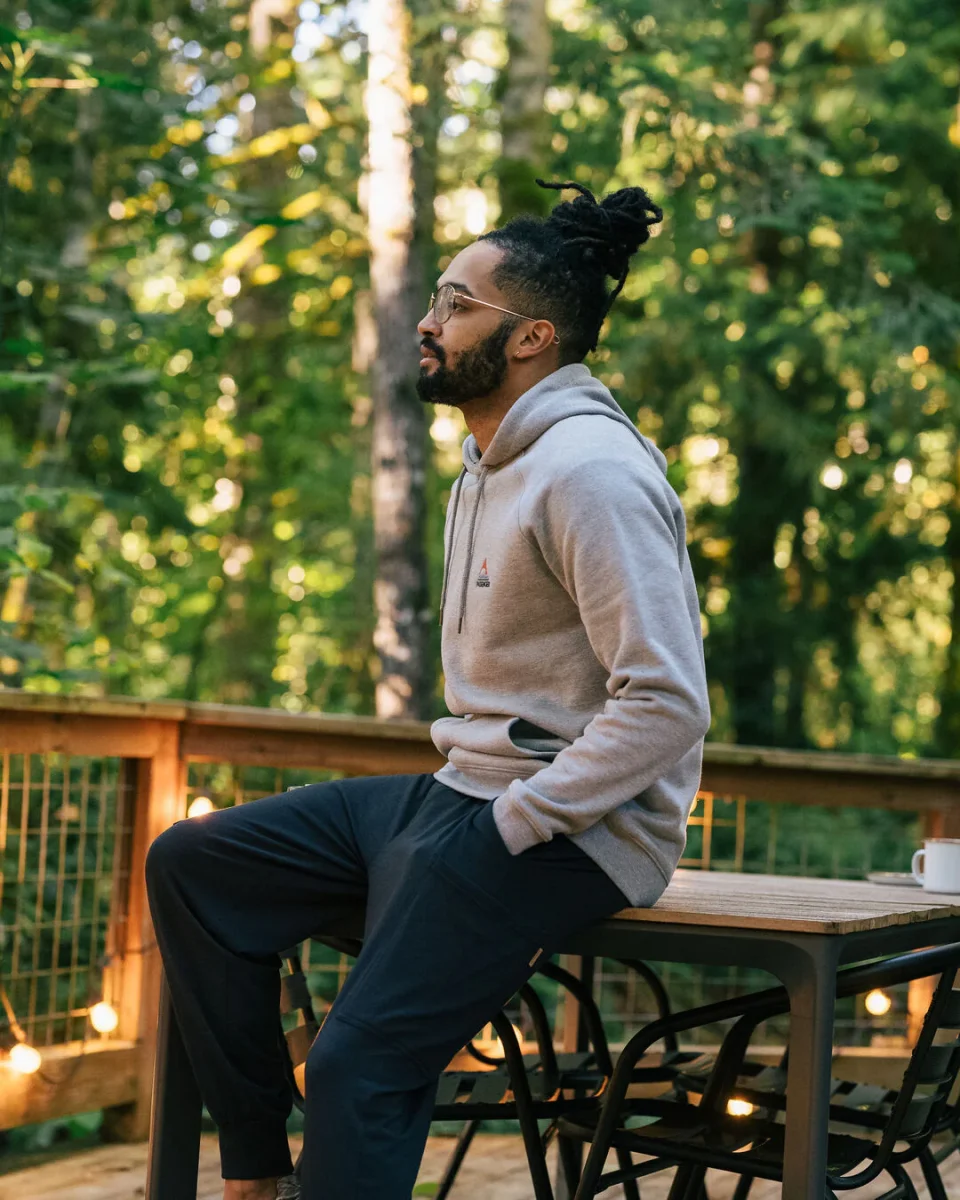 Hoodie en coton bio Vita - Gris Marl – Image 4