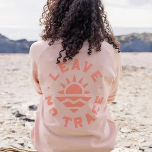 Sweatshirt en coton recyclé - Peach Whip
