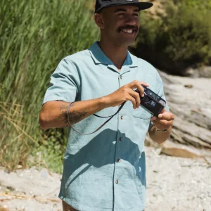 Chemise Texturée en Coton Bio Cove - Arctique